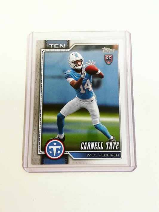 Carnell Tate Topps Flagship Rookie Card