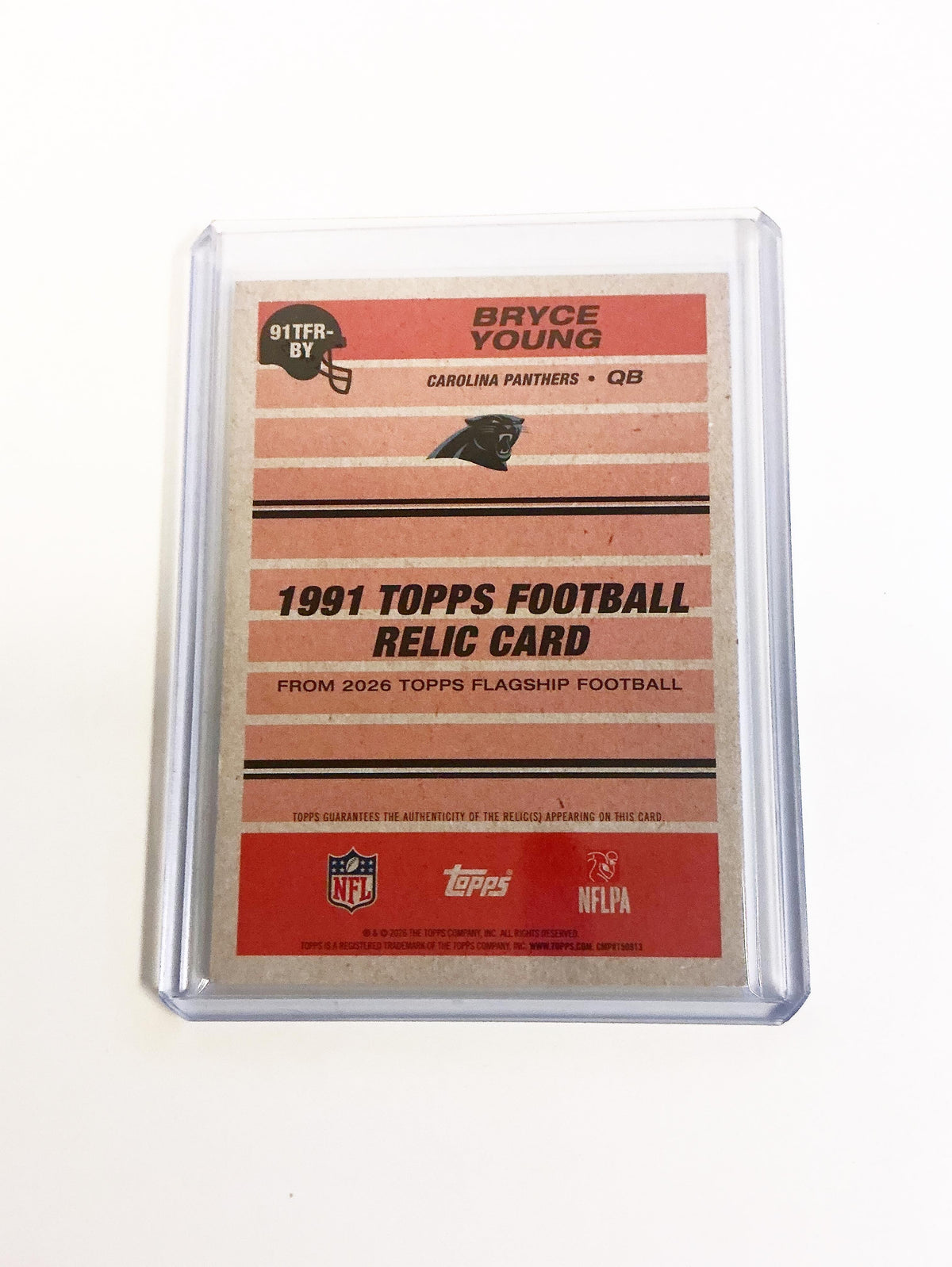 Bryce Young Topps Relic Card