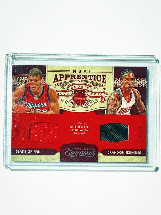 Blake Griffin & Brandon Jennings Timeless Treasure Rookie Relic Card 17/100